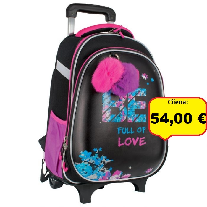 Ruksak školski s kotačićima XT Be Full Of Love